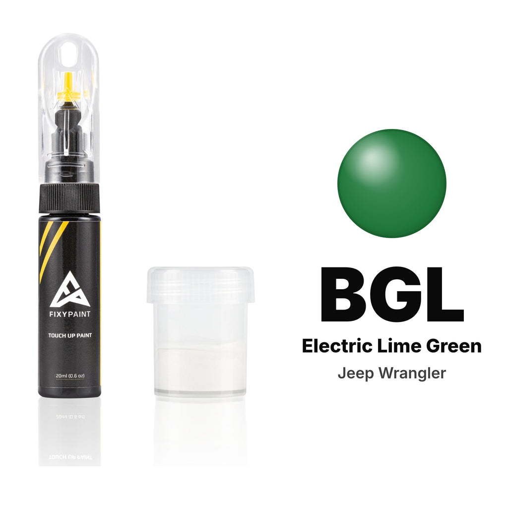Touch-up paint for Jeep Wrangler BGL Electric Lime Green, Standard kit
