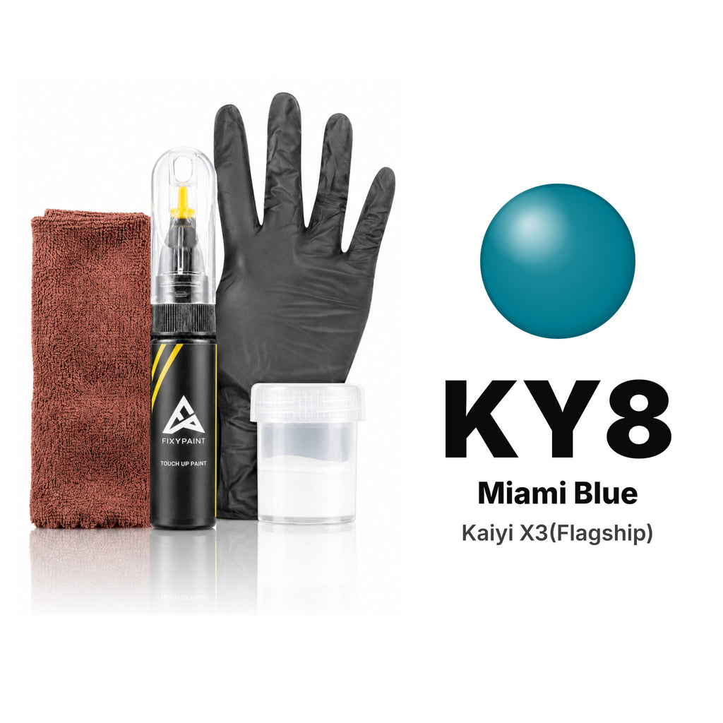 Touch-up paint for Kaiyi X3(Flagship) KY8 Miami Blue, Complete kit