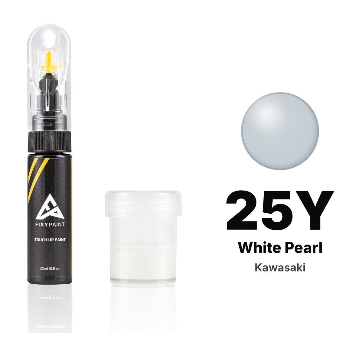 Touch-up paint for Kawasaki 25Y White Pearl, Standard kit