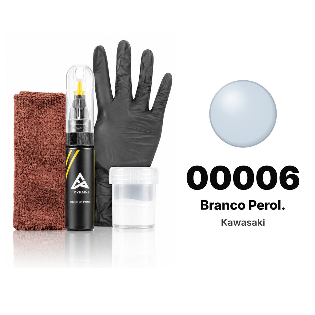 Touch-up paint for Kawasaki 00006 Branco Perol., Complete kit