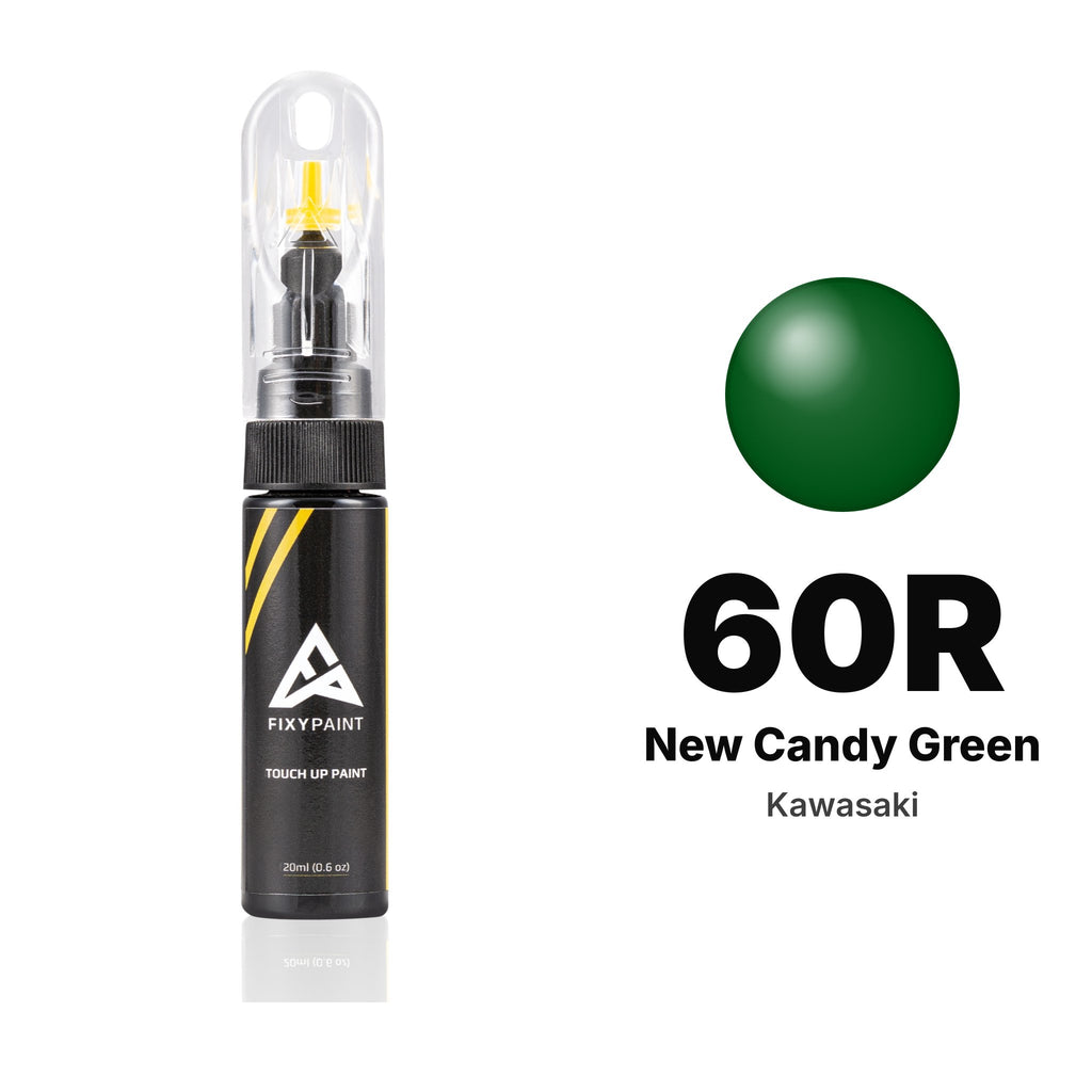 Touch-up paint for Kawasaki 60R New Candy Green, Basic kit