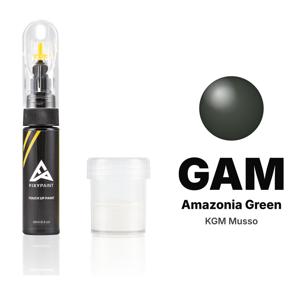 Touch-up paint for KGM Musso GAM Amazonia Green, Standard kit