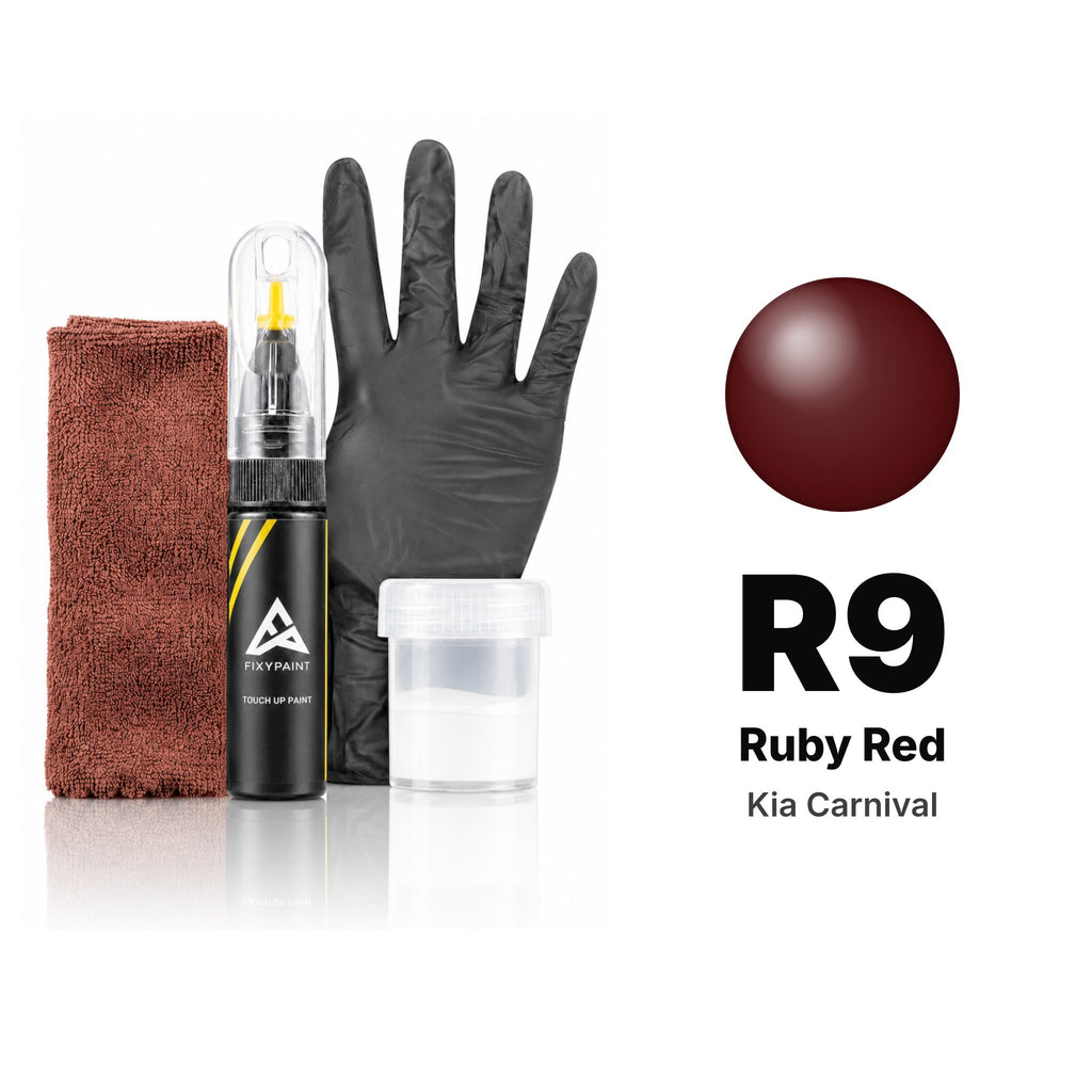 Touch-up paint for Kia Carnival R9 Ruby Red, Complete kit