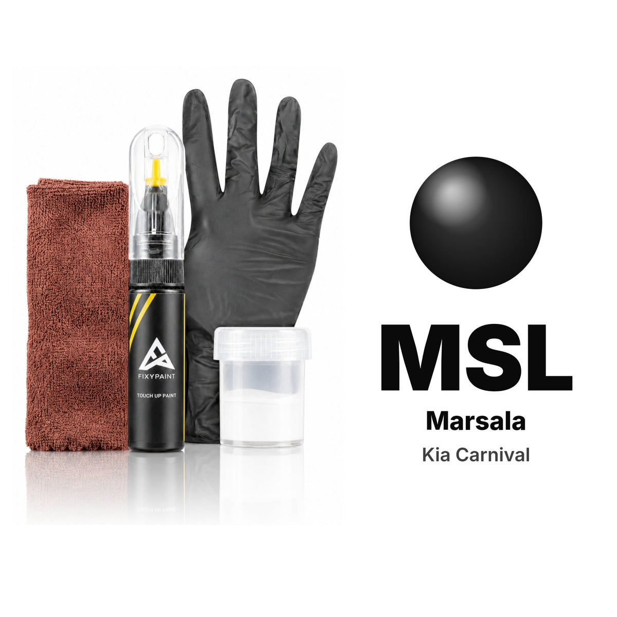 Touch-up paint for Kia Carnival MSL Marsala, Complete kit