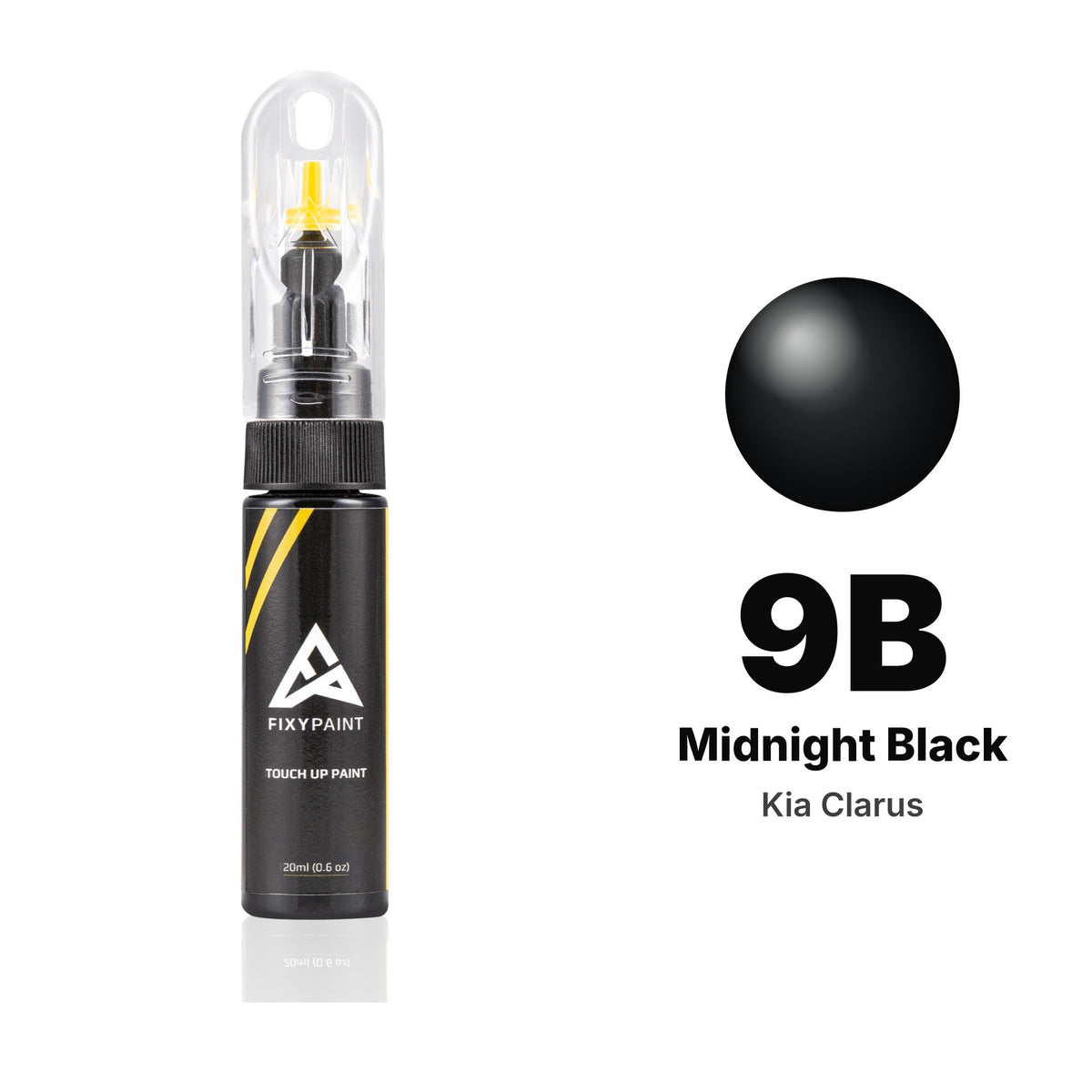Kia Clarus 9B Midnight Black touch-up paint, Basic kit
