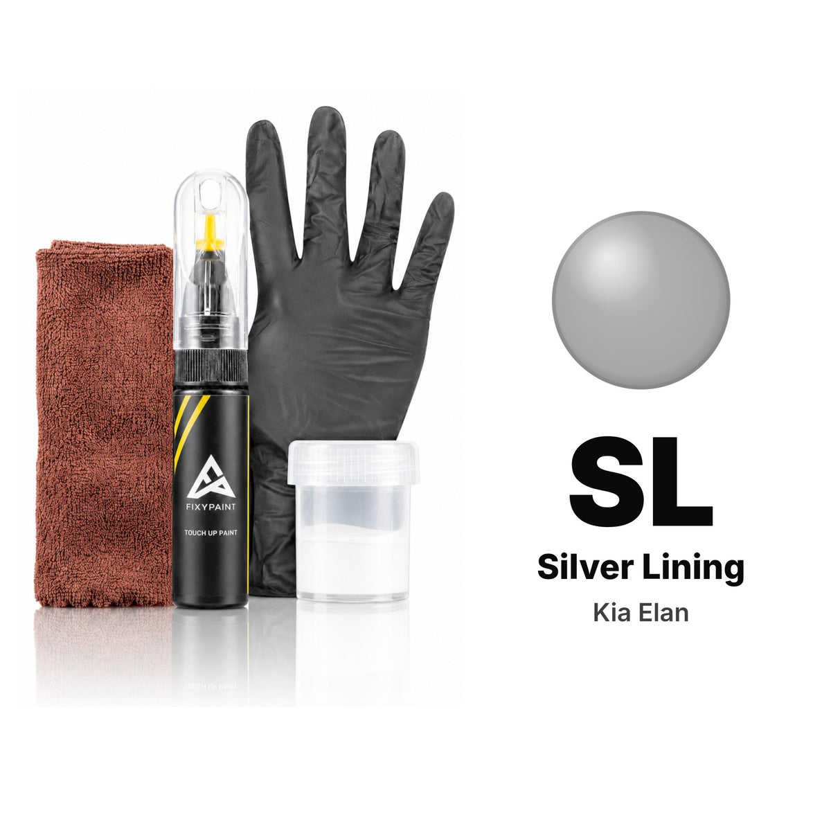 Lackstift für Kia Elan – SL Silver Lining (2000–2004), Set Komplett