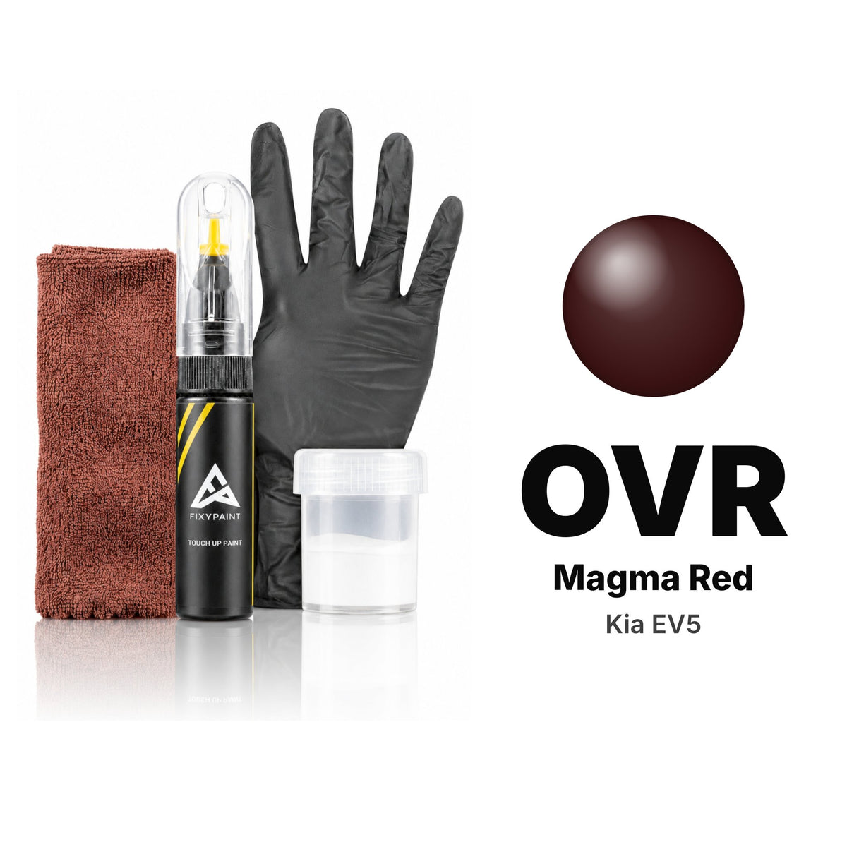 Touch-up paint for Kia EV5 OVR Magma Red, Complete kit