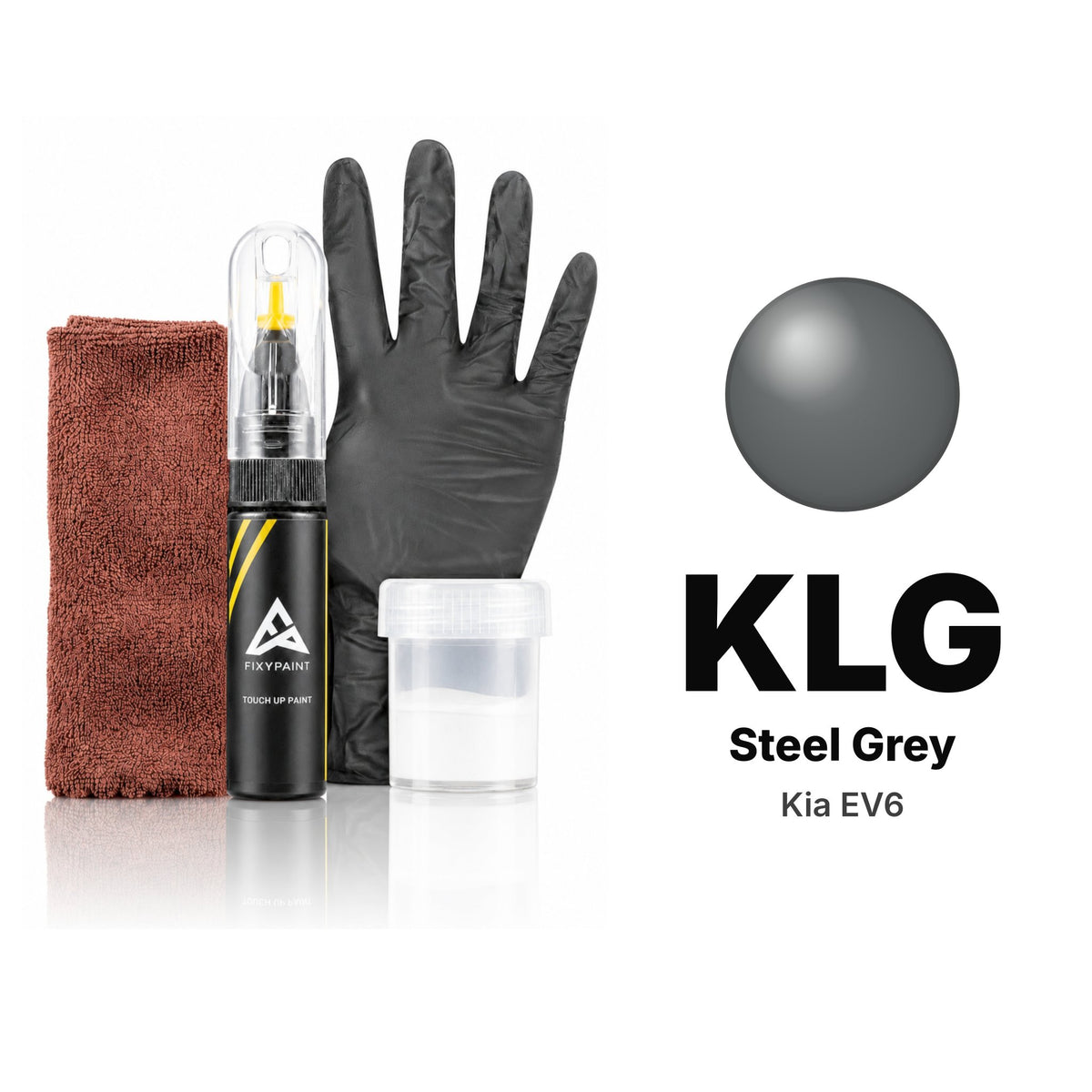 Pintura de retoque para Kia EV6 – KLG Steel Grey (desde 2021), kit Completo