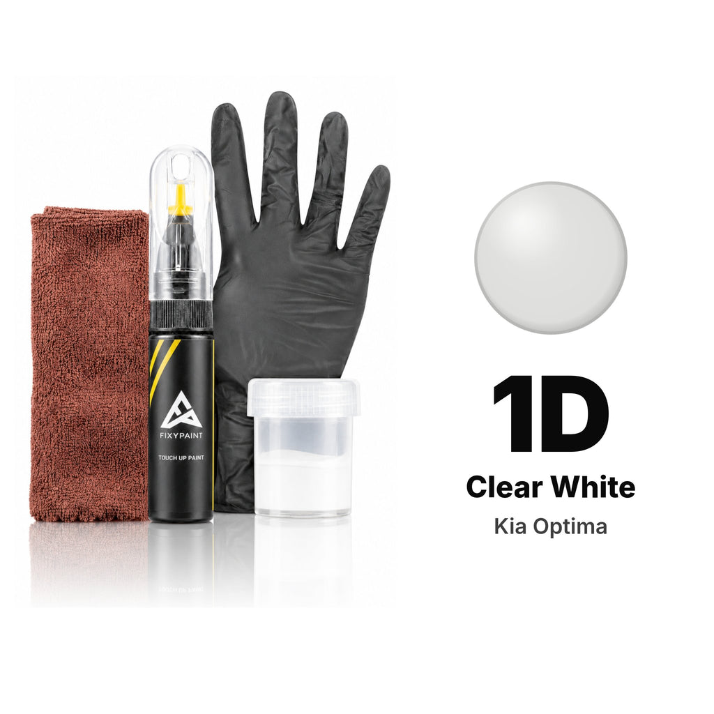 Touch-up paint for Kia Optima 1D Clear White, Complete kit