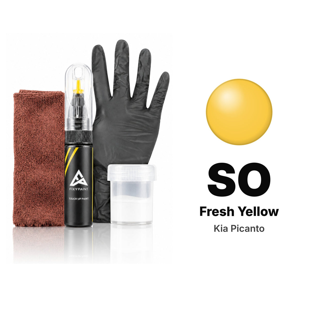 Touch-up paint for Kia Picanto SO Fresh Yellow, Complete kit