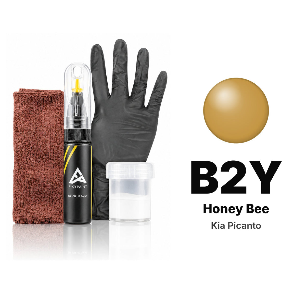 Touch-up paint for Kia Picanto B2Y Honey Bee, Complete kit