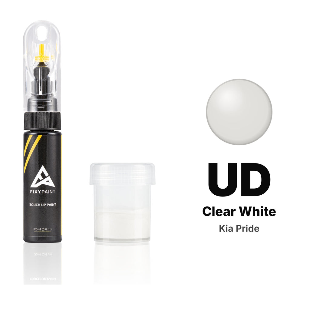 Touch-up paint for Kia Pride UD Clear White, Standard kit