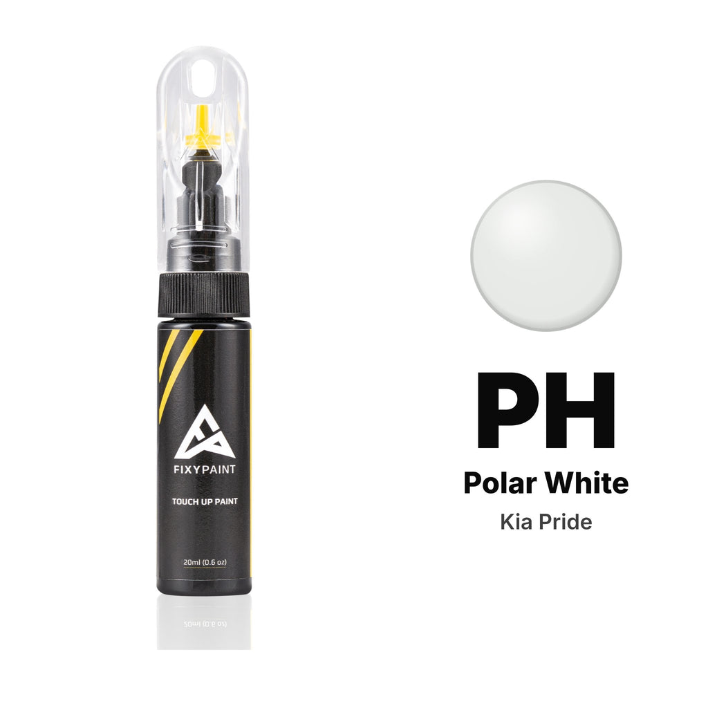Touch-up paint for Kia Pride PH Polar White, Basic kit