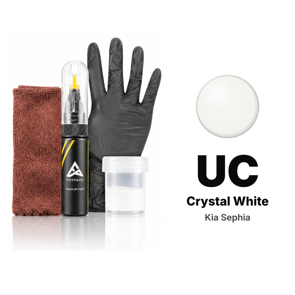 Touch-up paint for Kia Sephia UC Crystal White, Complete kit