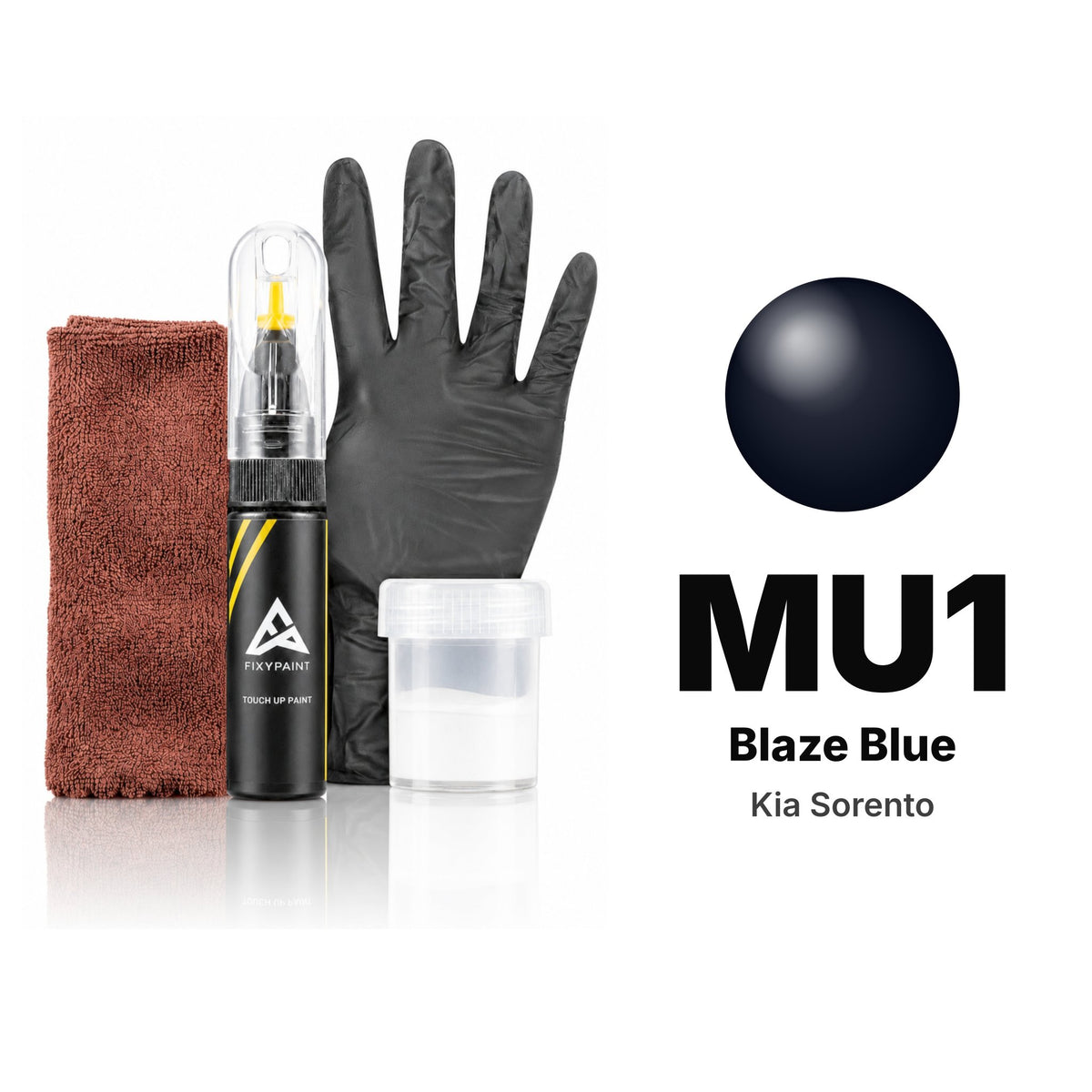 Touch-up paint for Kia Sorento MU1 Blaze Blue, Complete kit