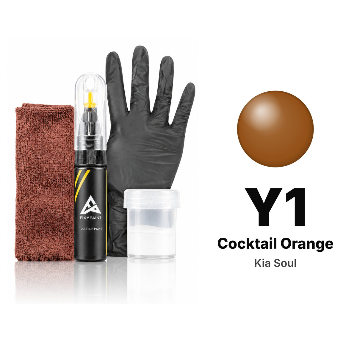 Touch-up paint for Kia Soul Y1 Cocktail Orange, Complete kit