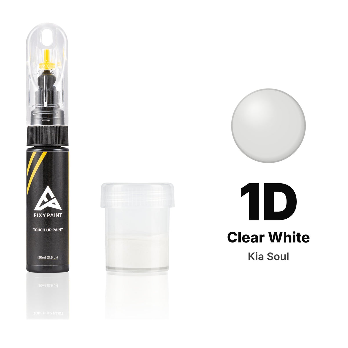 Touch-up paint for Kia Soul 1D Clear White, Standard kit