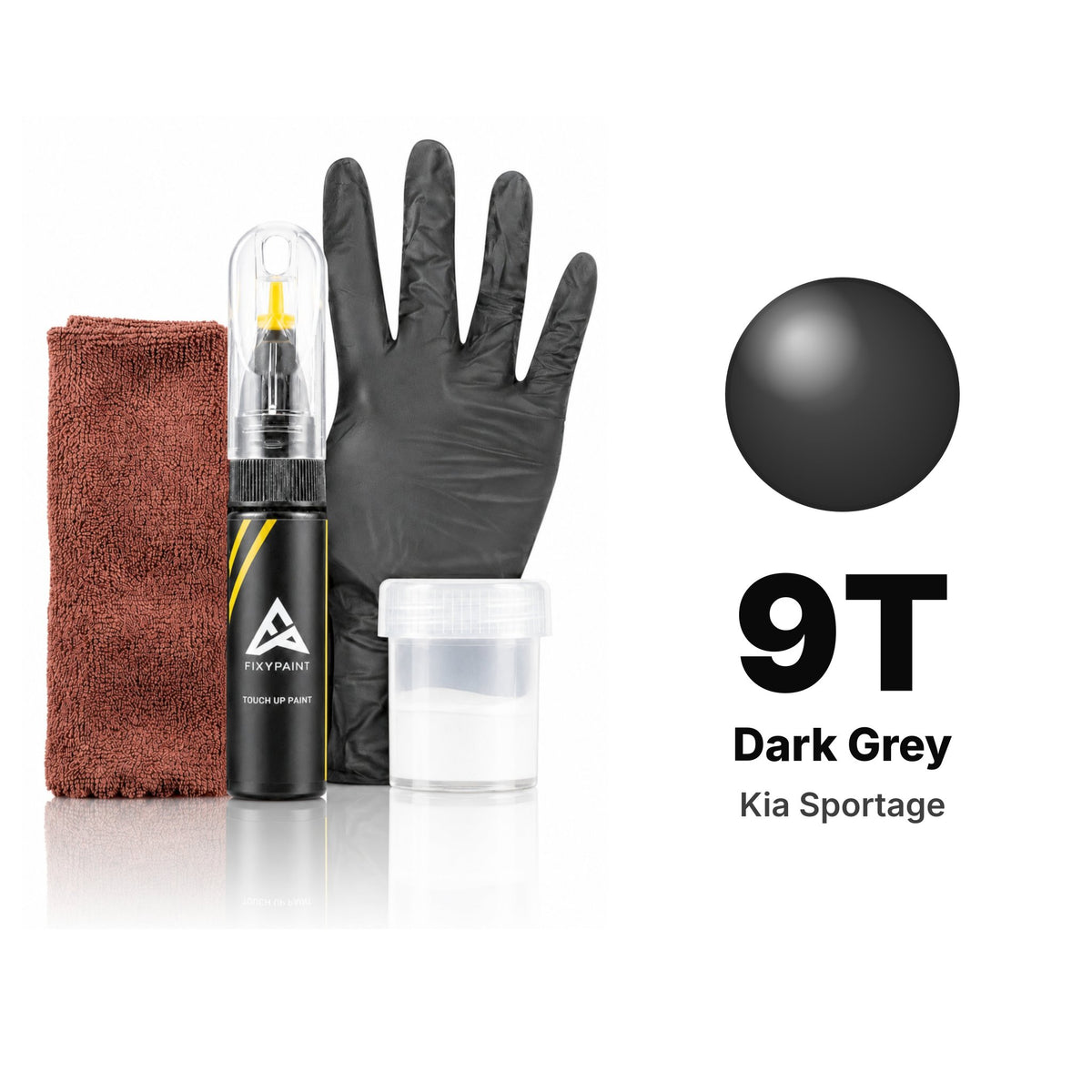 Touch-up paint for Kia Sportage 9T Dark Grey, Complete kit