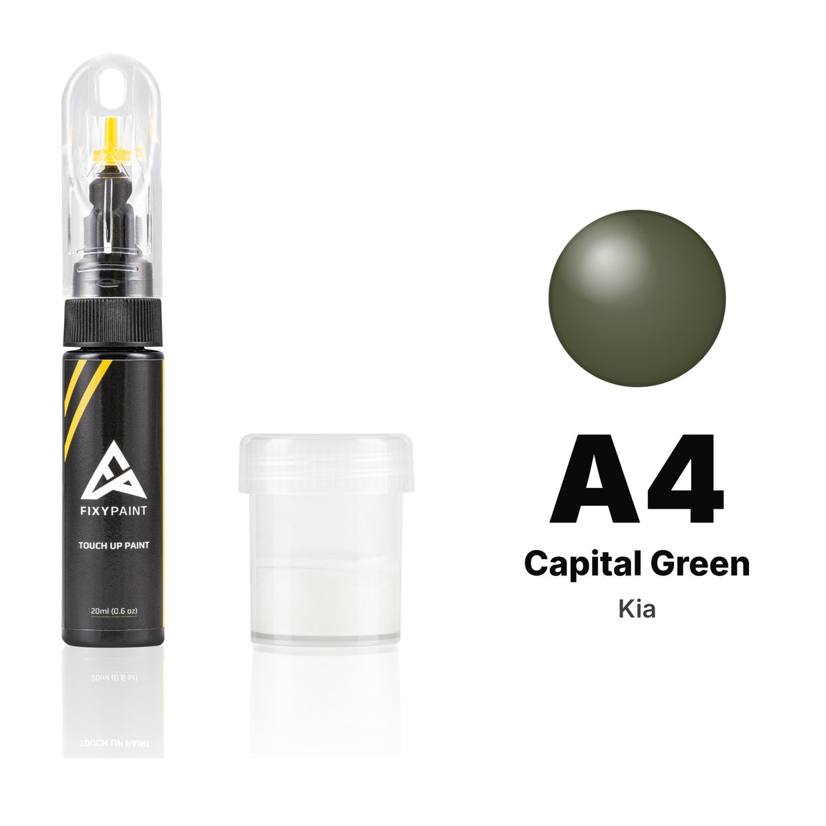 Lackstift für Kia – A4 Capital Green (alle Modelle, 1992), Set Standard