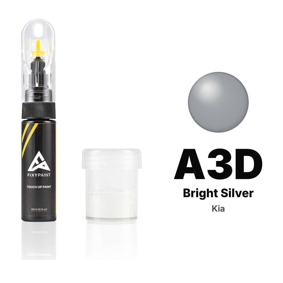 Touch-up paint for Kia A3D Bright Silver, Standard kit