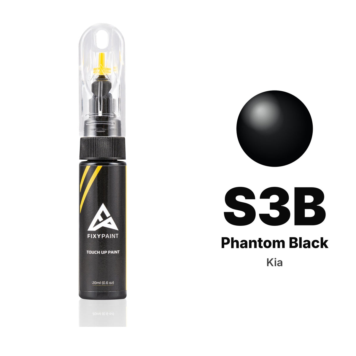 Kia S3B Phantom Black touch-up paint, Basic kit