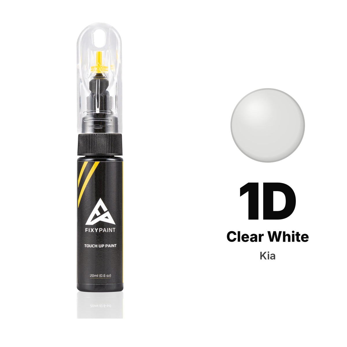 Kia 1D Clear White touch-up paint, Basic kit