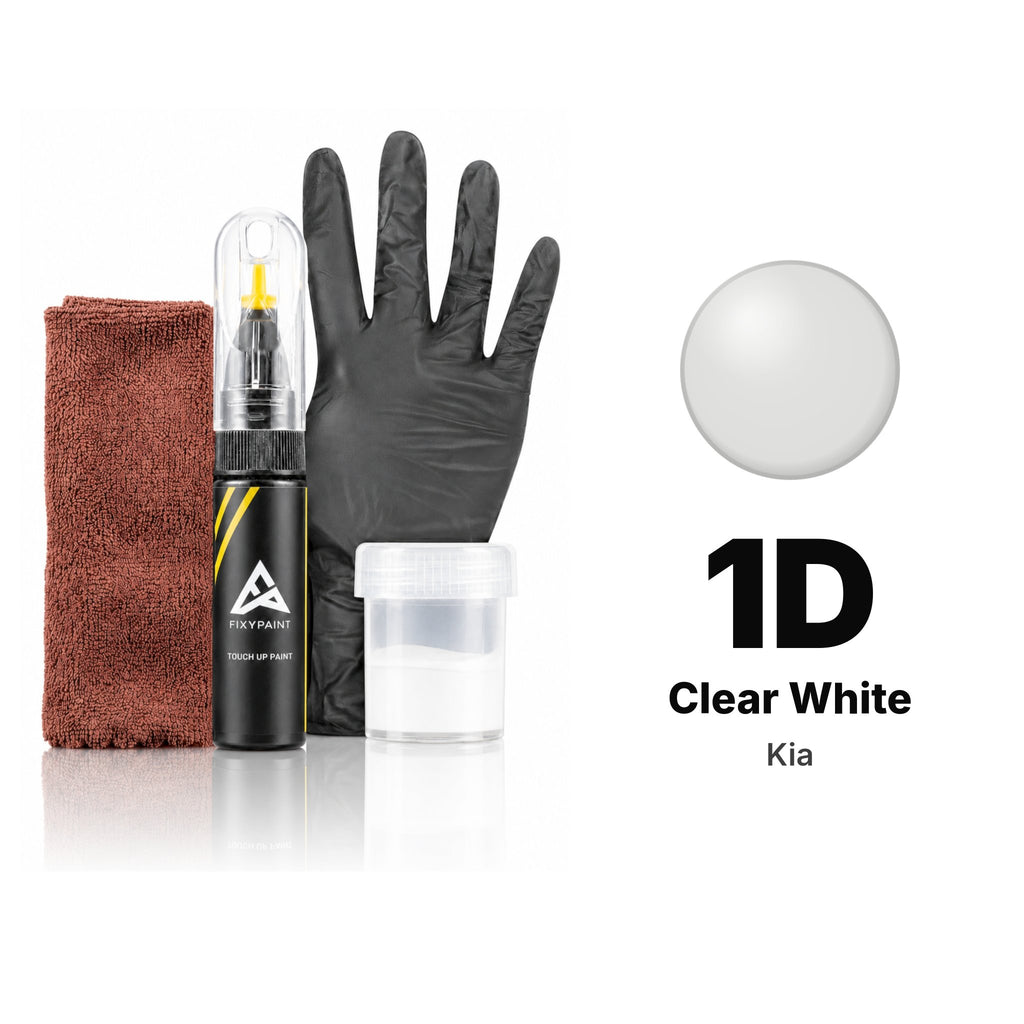 Touch-up paint for Kia 1D Clear White, Complete kit