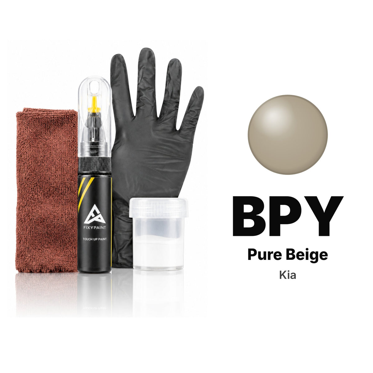 Touch-up paint for Kia BPY Pure Beige, Complete kit