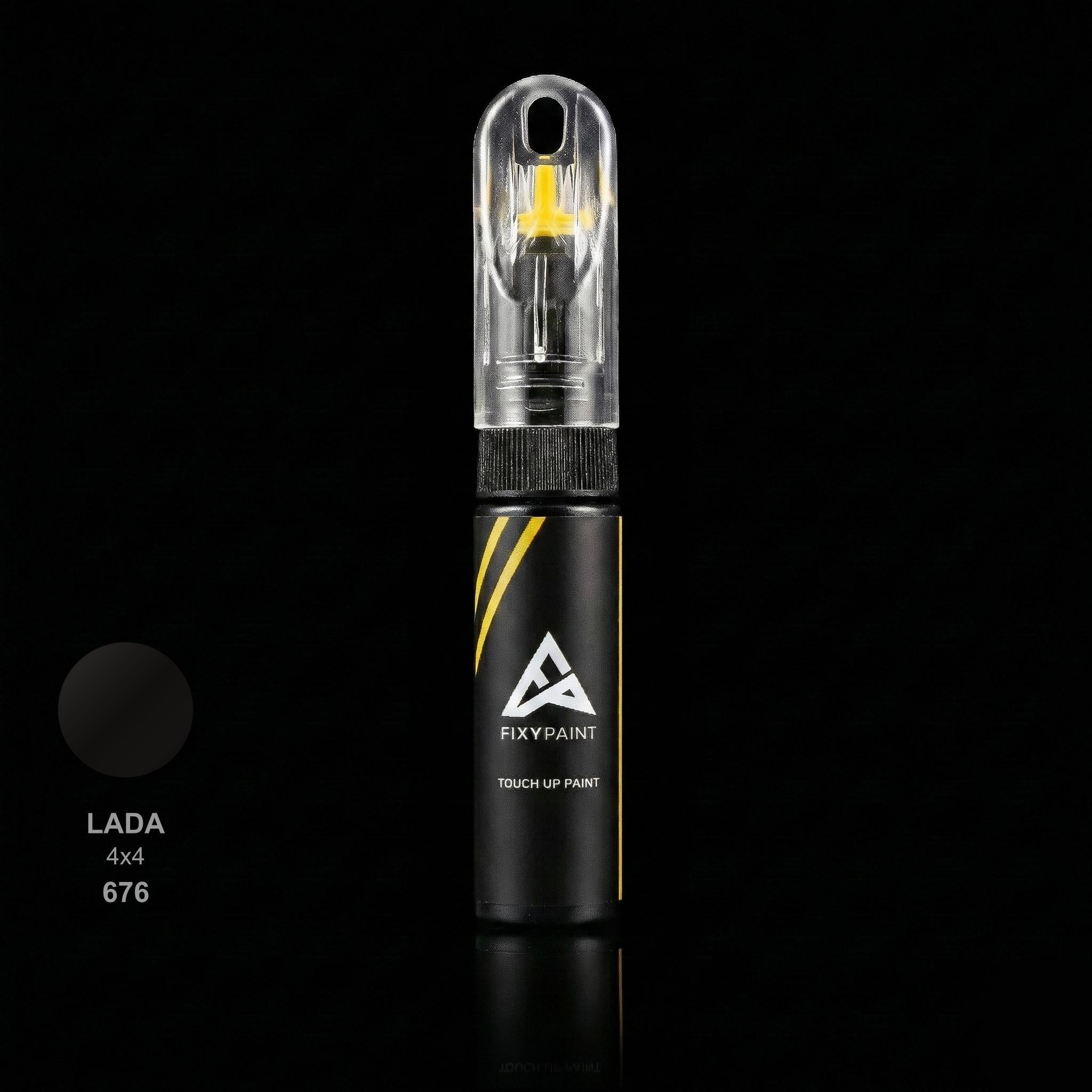 Lada 4x4 touch up paint kit - NOIR NACRE 676 scratch repair
