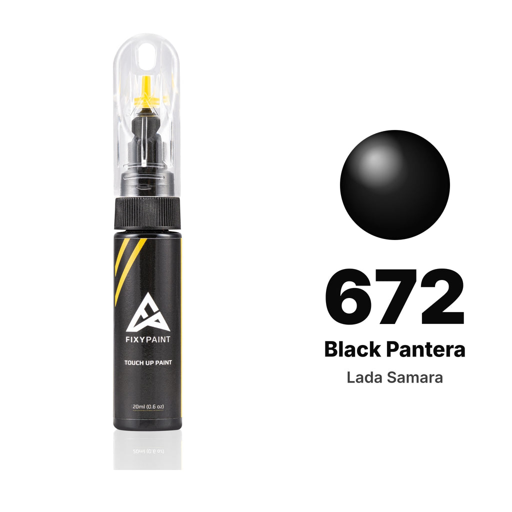 Touch-up paint for Lada Samara 672 Black Pantera, Basic kit