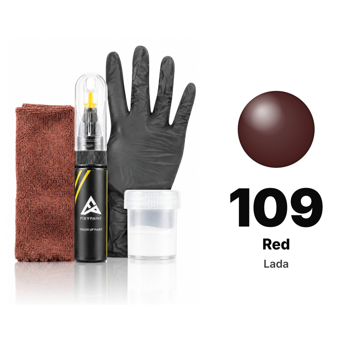Lackstift für Lada – 109 Red (alle Modelle, 1990–1991), Set Komplett