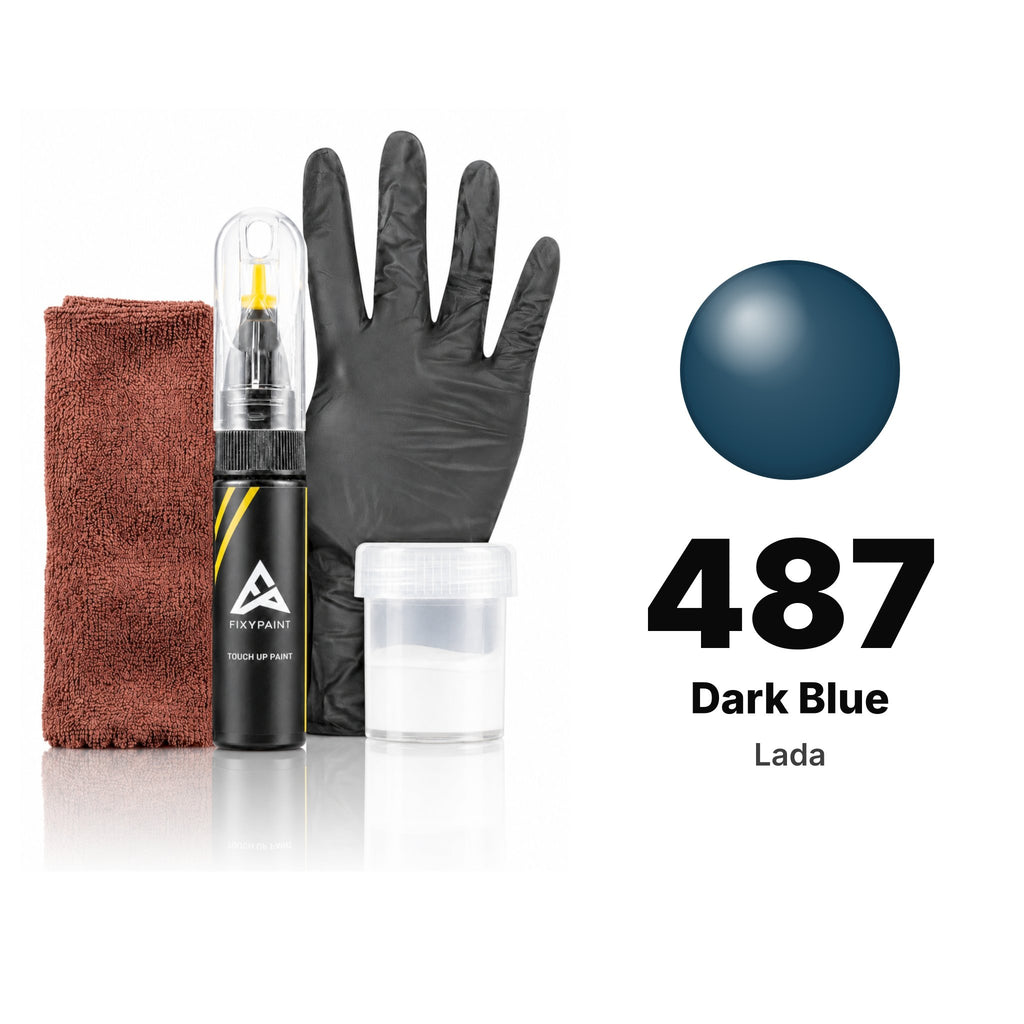 Touch-up paint for Lada 487 Dark Blue, Complete kit