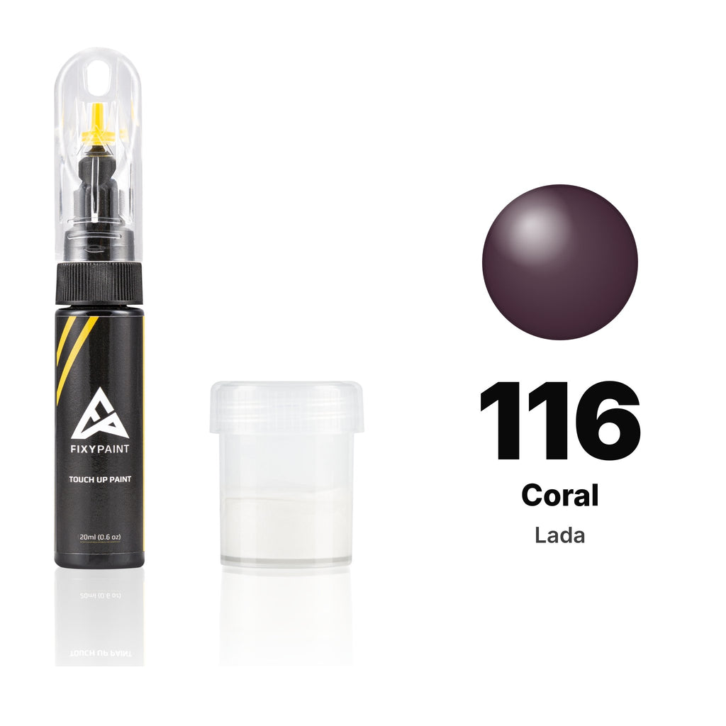 Lackstift für Lada – 116 Coral (alle Modelle, 1997–2004), Set Standard