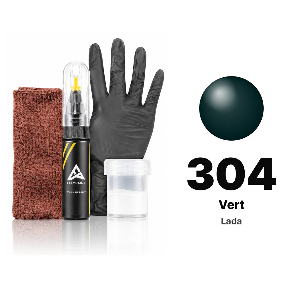 Touch-up paint for Lada 304 Vert, Complete kit