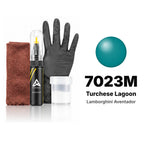 Touch-up paint for Lamborghini Aventador 7023M Turchese Lagoon, Complete kit
