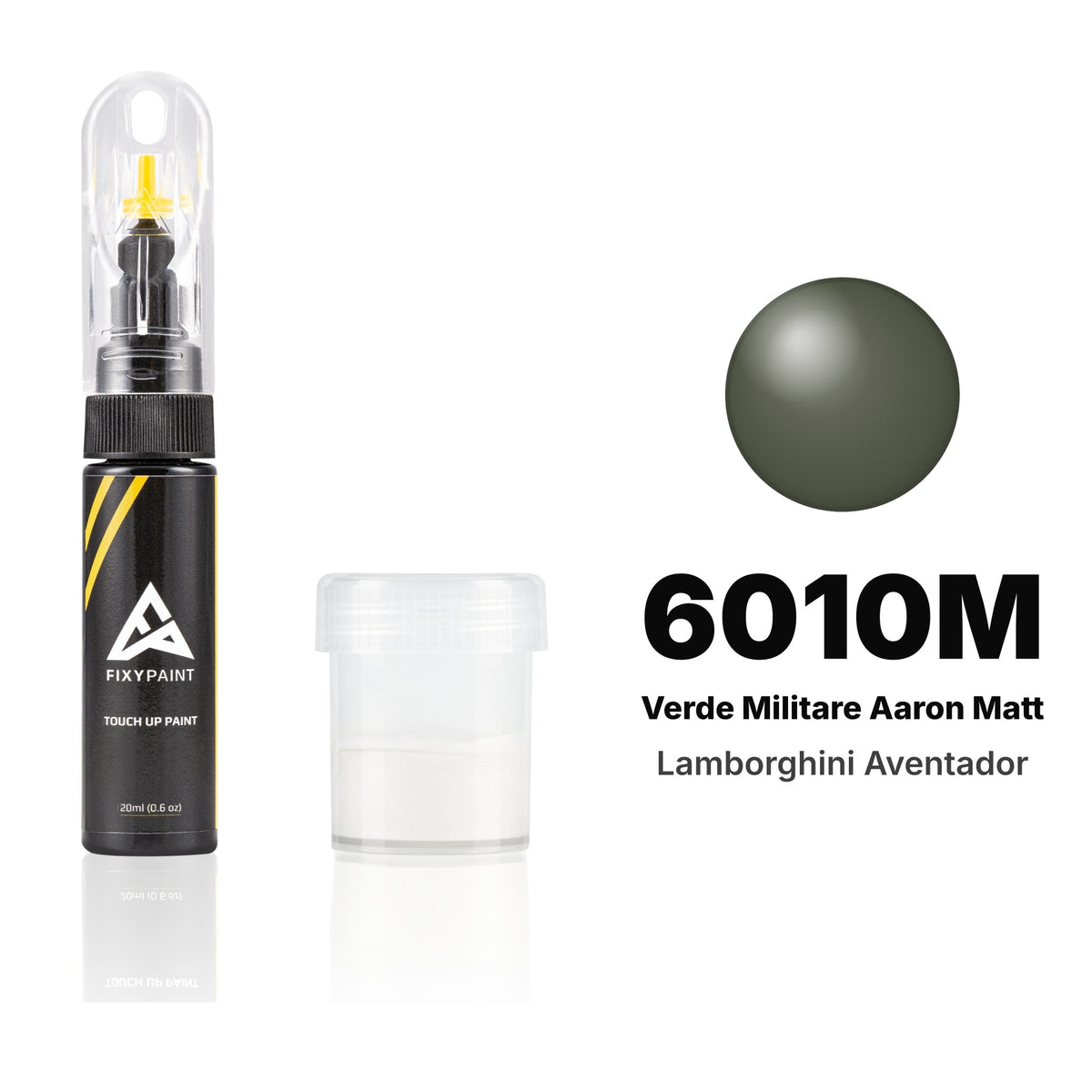 Peinture de retouche pour Lamborghini Aventador – 6010M Verde Militare Aaron Matt (2013), kit Standard