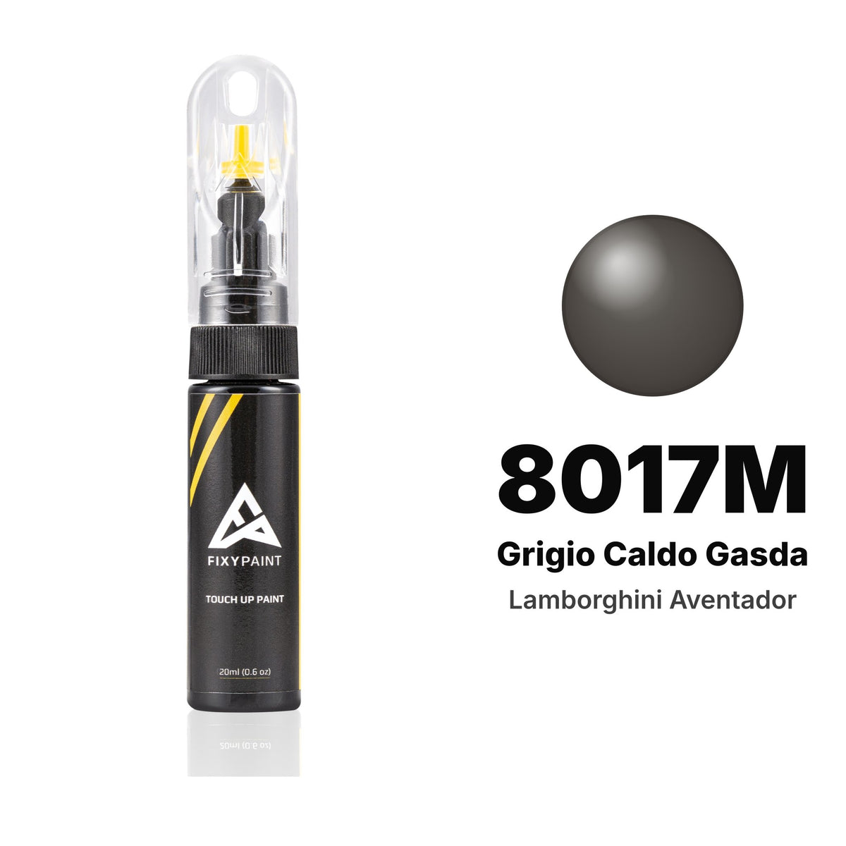 Touch-up paint for Lamborghini Aventador 8017M Grigio Caldo Gasda, Basic kit