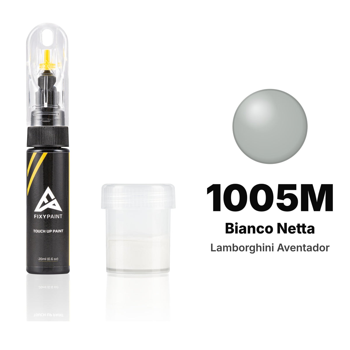Touch-up paint for Lamborghini Aventador 1005M Bianco Netta, Standard kit