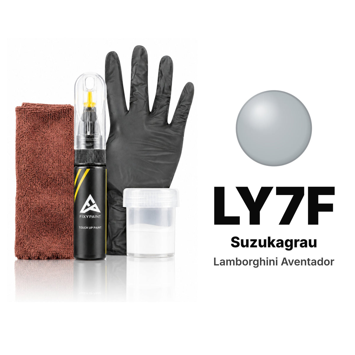 Peinture de retouche pour Lamborghini Aventador – LY7F Suzukagrau (2015), kit Complet