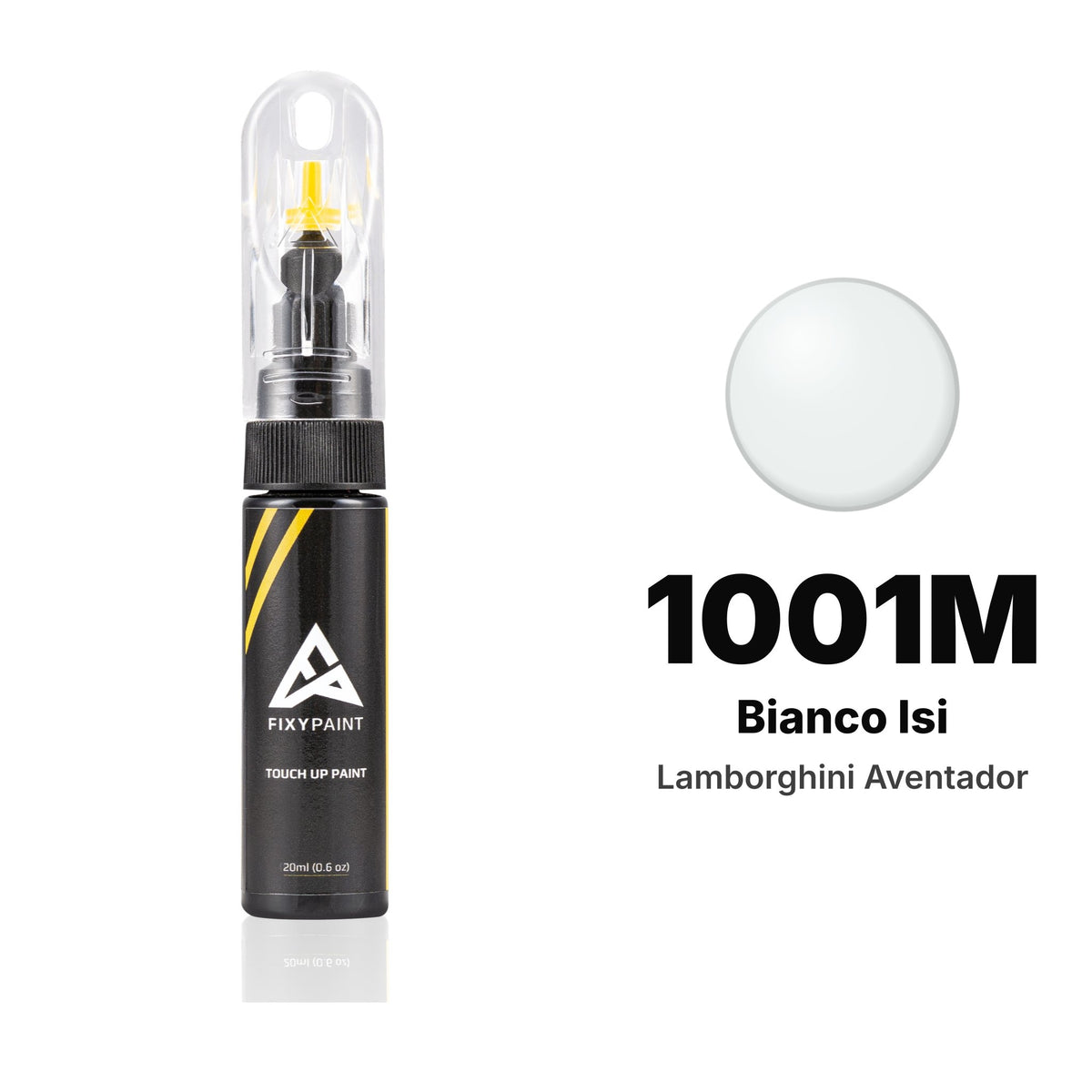 Touch-up paint for Lamborghini Aventador 1001M Bianco Isi, Basic kit