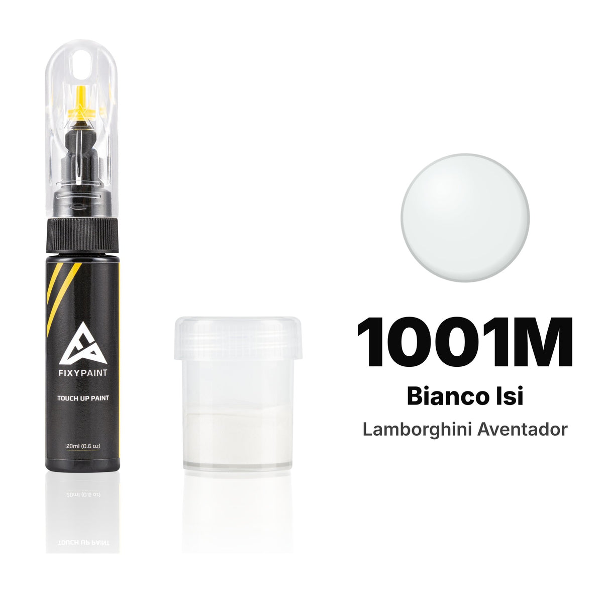 Touch-up paint for Lamborghini Aventador 1001M Bianco Isi, Standard kit