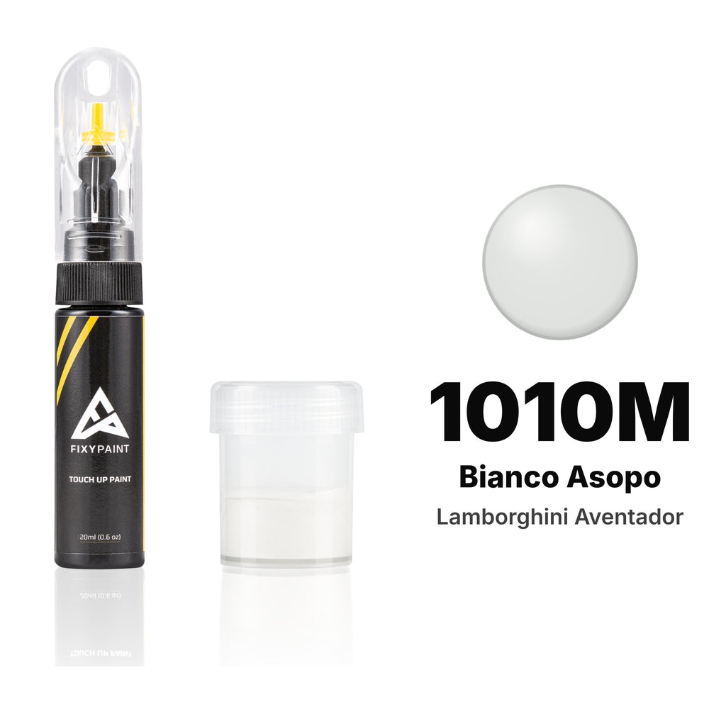Touch-up paint for Lamborghini Aventador 1010M Bianco Asopo, Standard kit