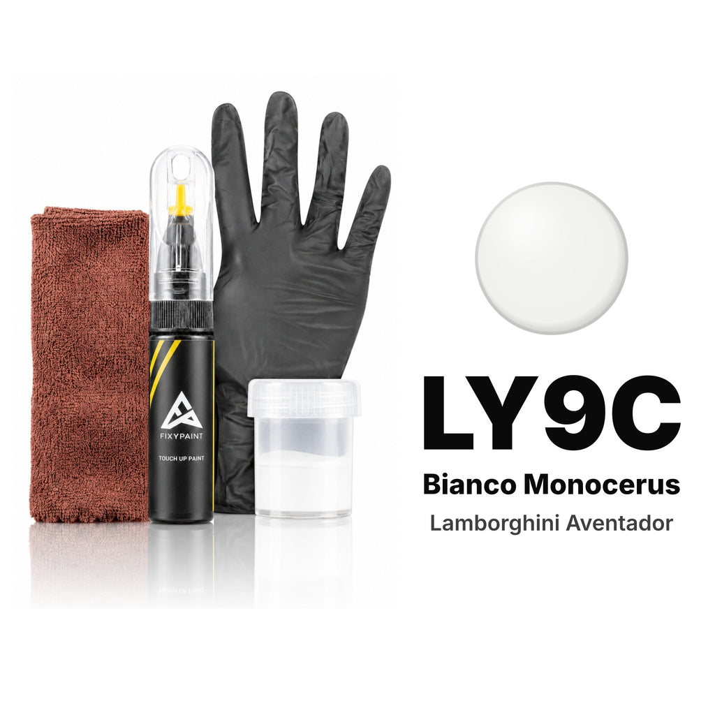 Vernice ritocco per Lamborghini Aventador – LY9C Bianco Monocerus (2021–2022), kit Completo