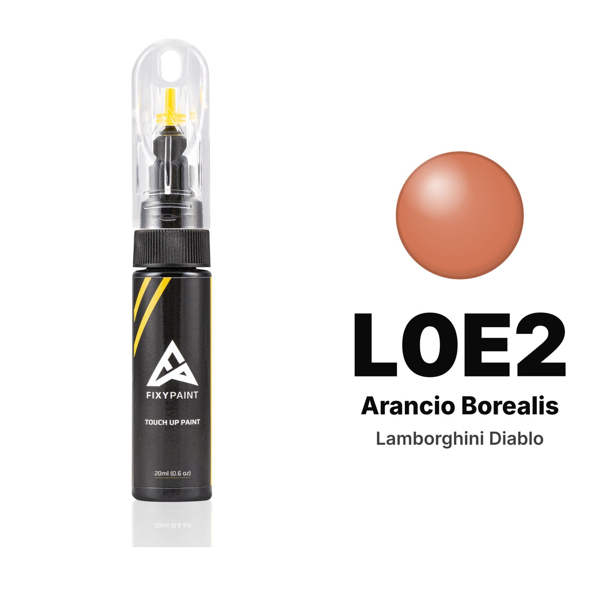 Touch-up paint for Lamborghini Diablo L0E2 Arancio Borealis, Basic kit