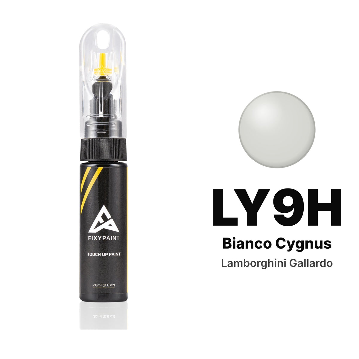 Touch-up paint for Lamborghini Gallardo LY9H Bianco Cygnus, Basic kit