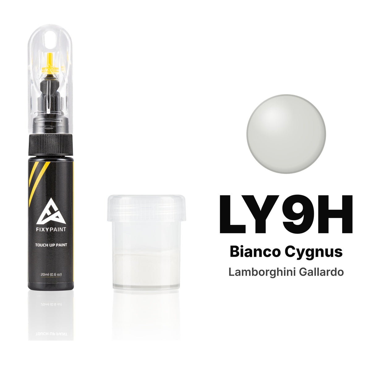 Touch-up paint for Lamborghini Gallardo LY9H Bianco Cygnus, Standard kit