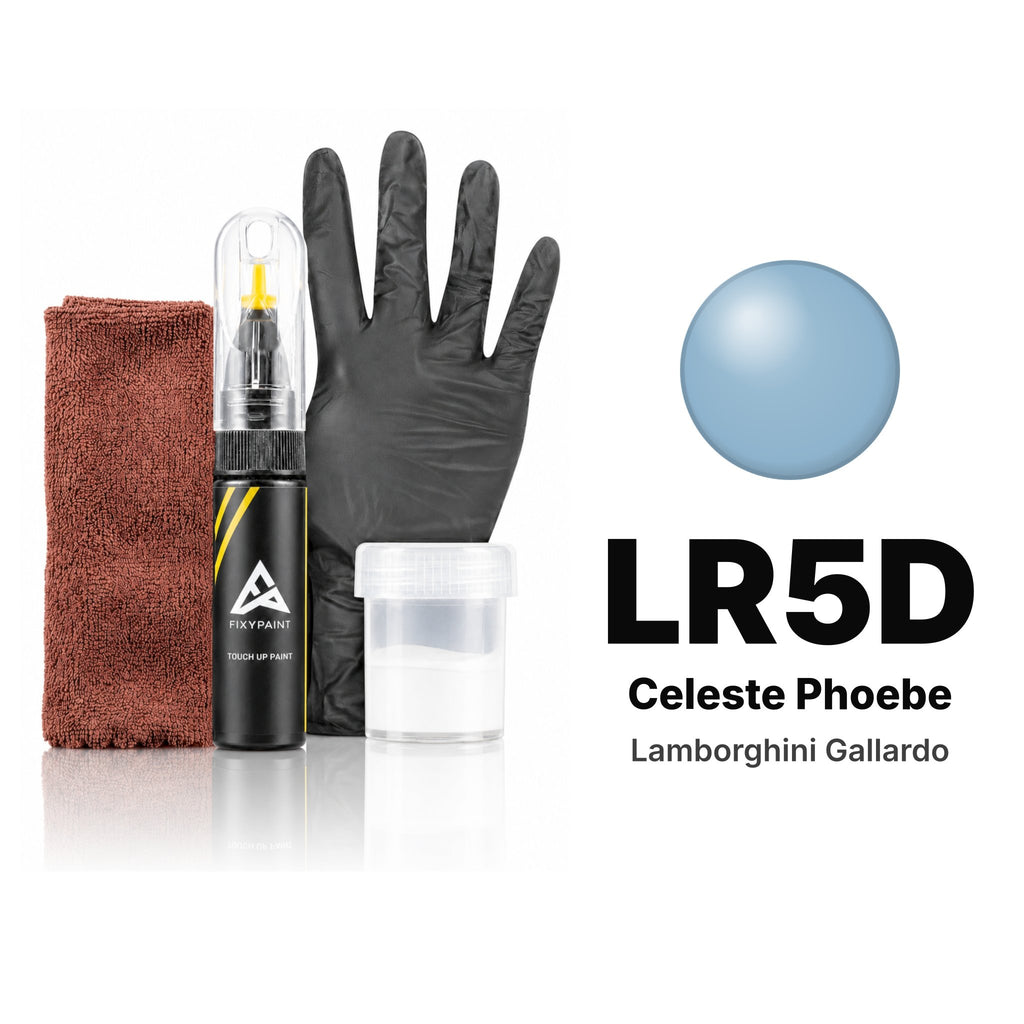 Touch-up paint for Lamborghini Gallardo LR5D Celeste Phoebe, Complete kit