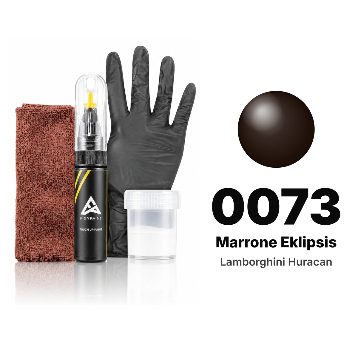 Touch-up paint for Lamborghini Huracan 0073 Marrone Eklipsis, Complete kit