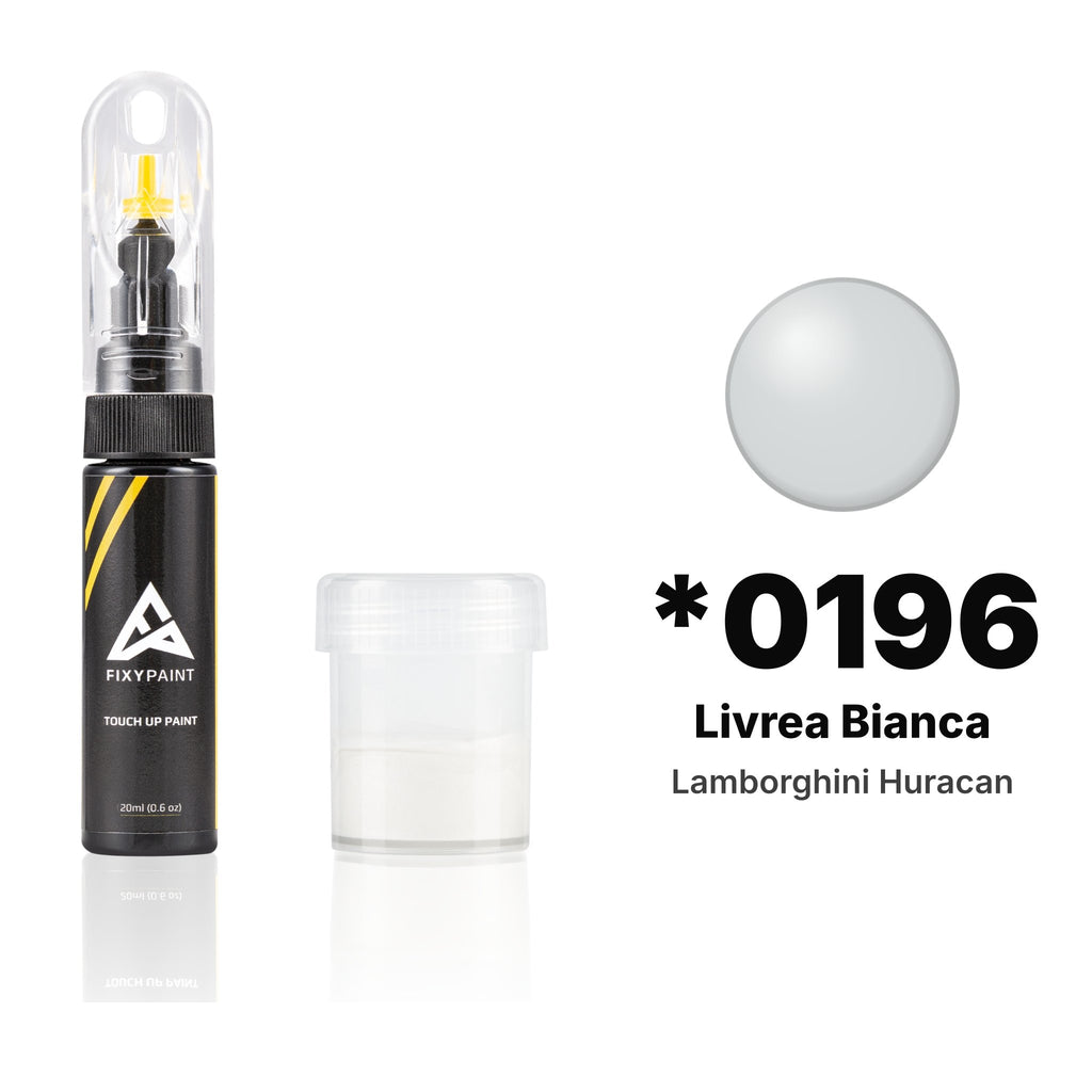 Touch-up paint for Lamborghini Huracan *0196 Livrea Bianca, Standard kit