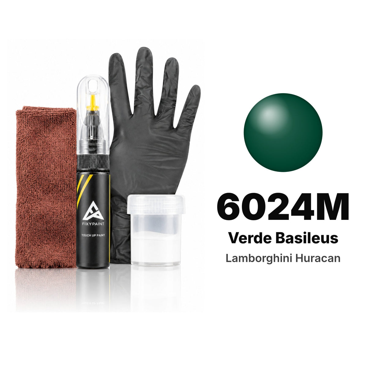 Touch-up paint for Lamborghini Huracan 6024M Verde Basileus, Complete kit